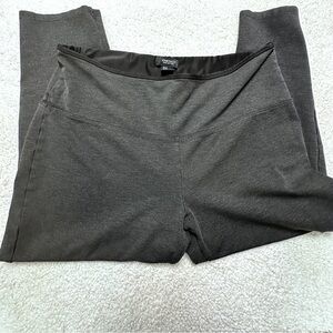 Jones & Co  Plus Size  1X Dark Gray Wide waist Band Leggings Yoga Workout gear